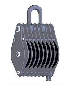 四輪吊鉤吊環(huán)滑車