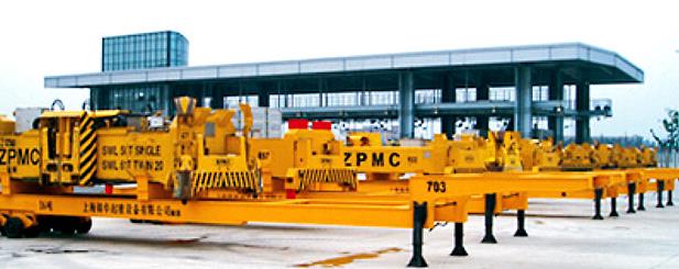 1.4XHSPC集裝箱超高箱吊具運(yùn)輸平板車